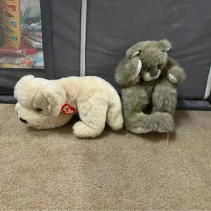 Lot Of 2 Large Beanie Babies- Muffin And Tumbles 1995